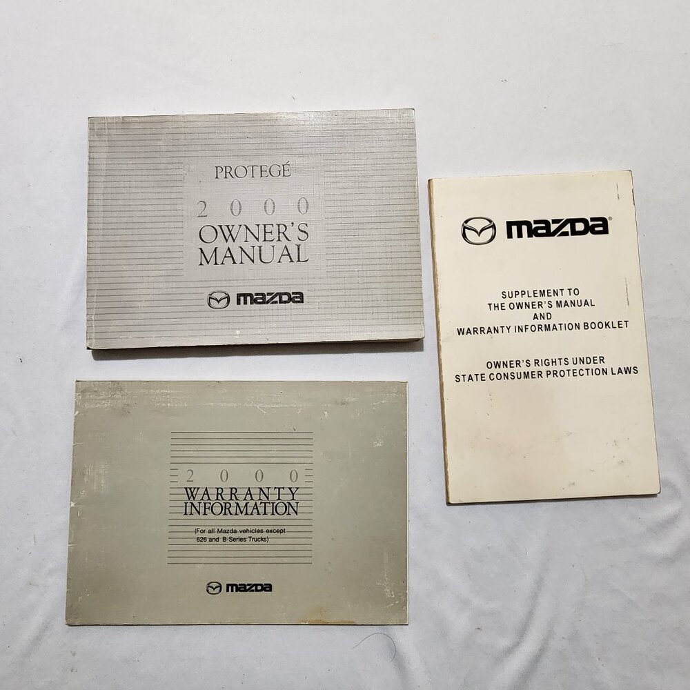 Mazda Protege 2000 Owner's Manual